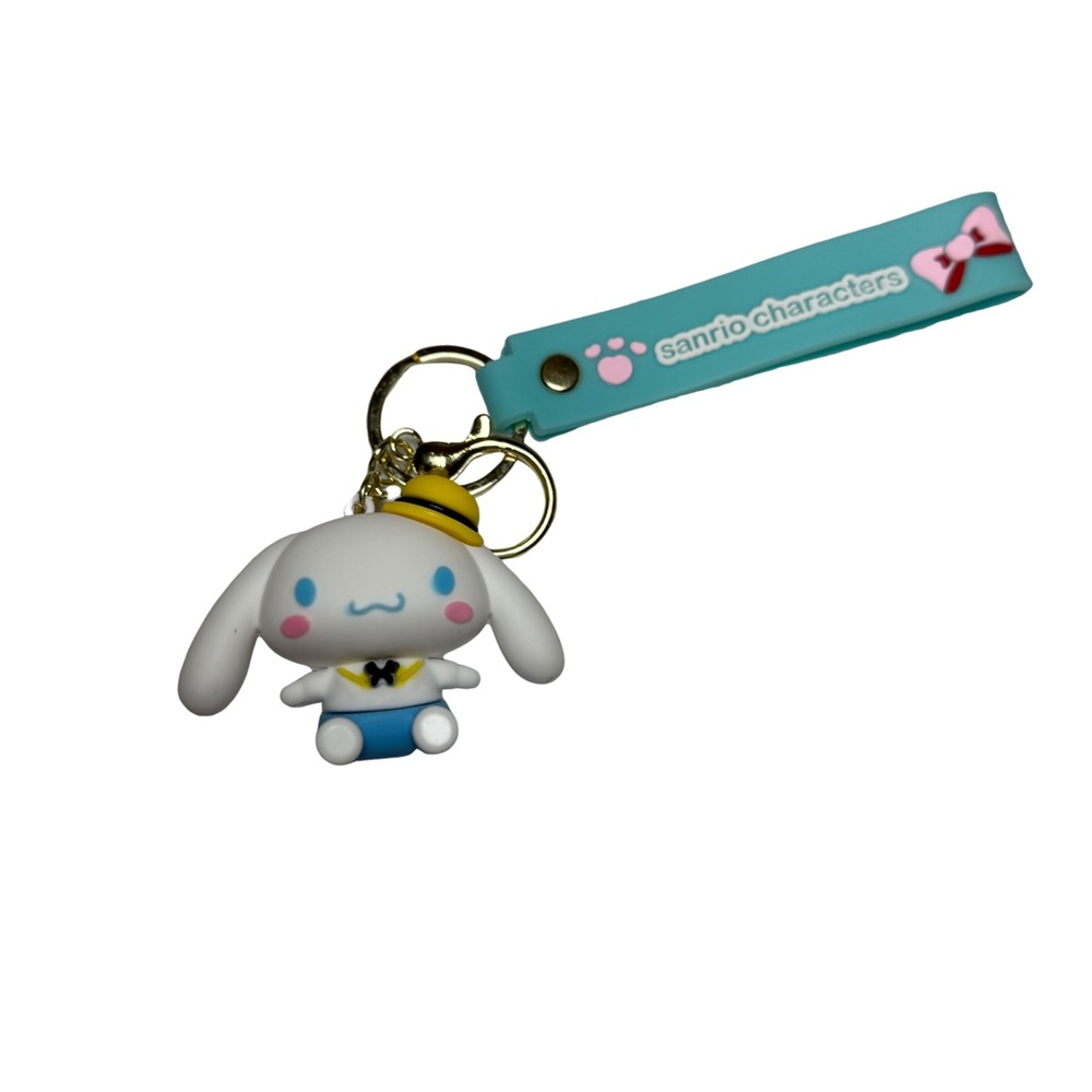 Sanrio Cinnamoroll Charm with Yellow Hat and Blue Outfit